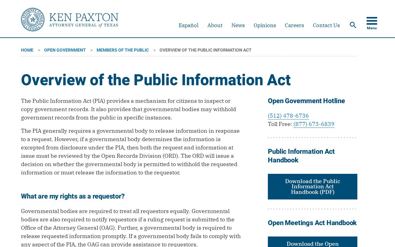 Crane County criminal records request rights under the Texas Public Information Act