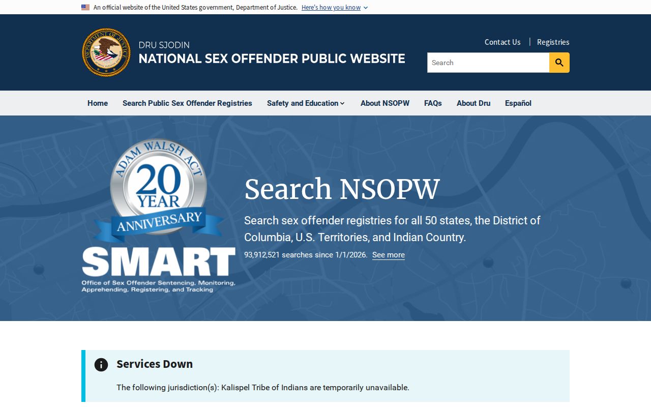 Crane County sex offender lookup with the national NSOPW search